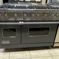 Viking 48" Grey Gas Range stainless
steel 