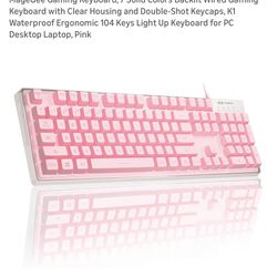 FREE: MageGee Pink Gaming Keyboard