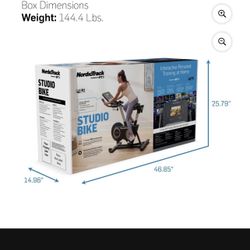 NordicTrack Studio Bike with 7" Smart HD Touchscreen and 30-Day iFIT Family Membership