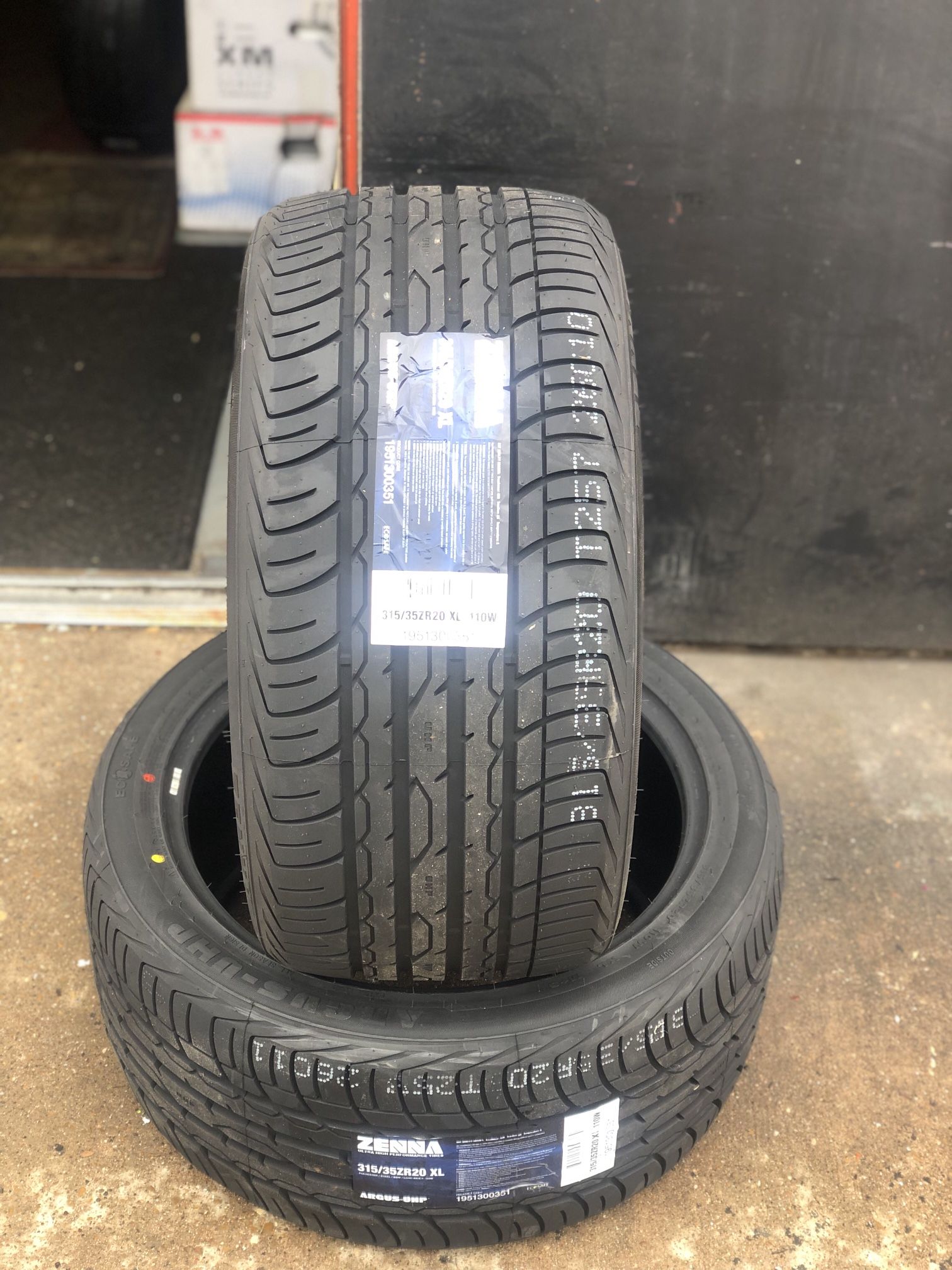 315/35/20 new tire Zenna only sale by single tire
