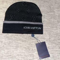 LOUIS VUITTON BRAND New. Monogram Eclipse Beanie Knit cap hat