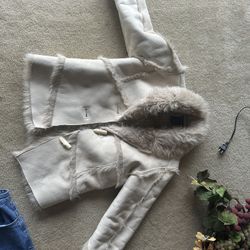 like new fur women or girls jacket size small 