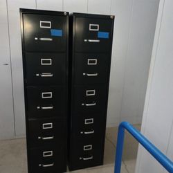 Metal File Cabinet With Key For Letter Size Paper $ 100 Each 