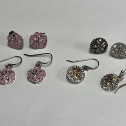 Assorted Sterling Silver 925 Sand Dollar Earrings—$8 EACH
