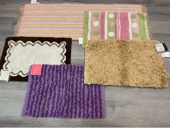 Bathroom rugs/bath mats, set of 5
