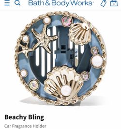 Top seller! BATH & BODY WORKS 💎🧜🏻‍♀️🐚BEACHY BLING🐚🧜🏻‍♀️💎Visor & Vent Clip Car Fragrance Holder