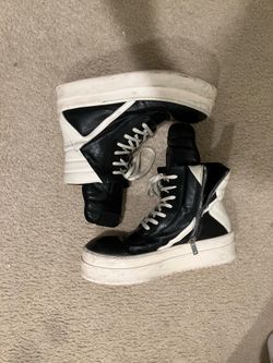 rick owens geobaskets mega bumper