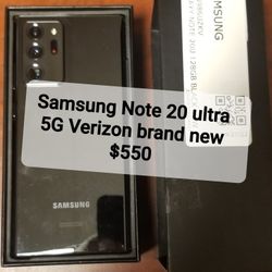 Samsung NOTE 20 ULTRA 5G VERIZON BRAND NEW 