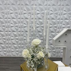 Acrylic Clear Candle Holders *rent*