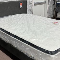 Brand New In a Box Full Platform Bed and 12” Mattress