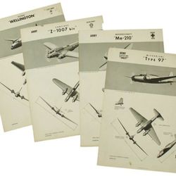 Antique US Military 1944 WWII I.D. Posters. 100 Pieces Covering All Countries In The War.  - $25-$75 Each