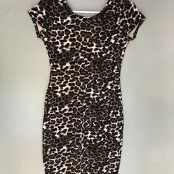 One clothing animal print long dress