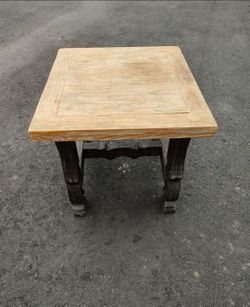 Wooden Side Table For Sale (28"x25"x24")