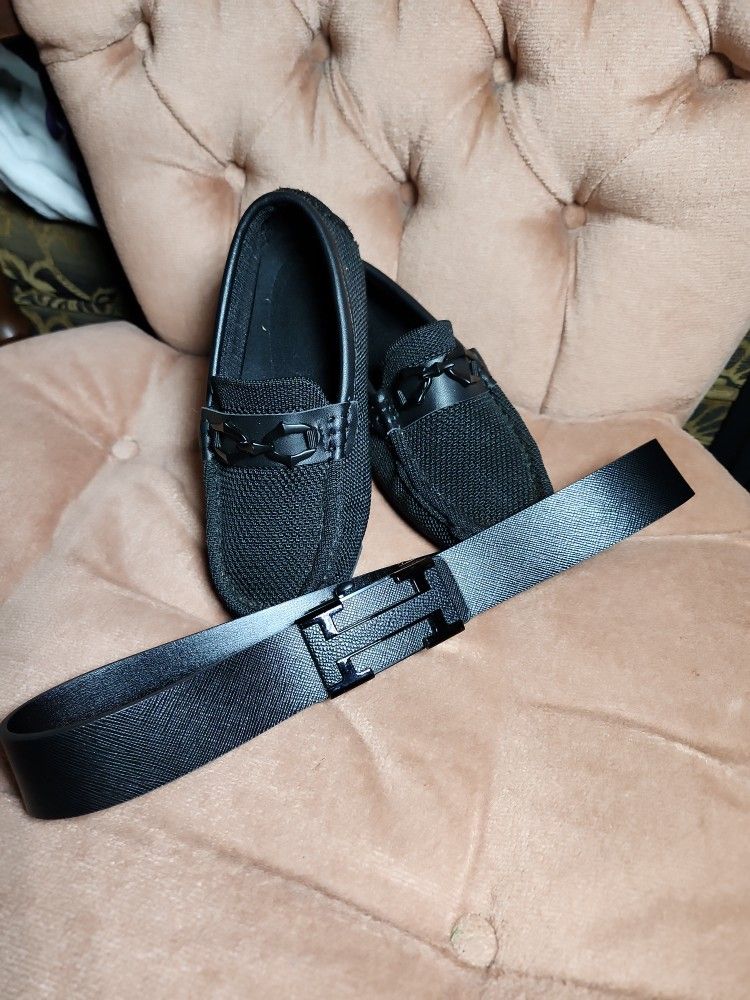 Little Boy Belt And Shoes Bundle