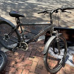 Mountain Bike With Lock And Spare Wheels