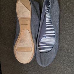 Denim Blue Flats - Lightly Worn
