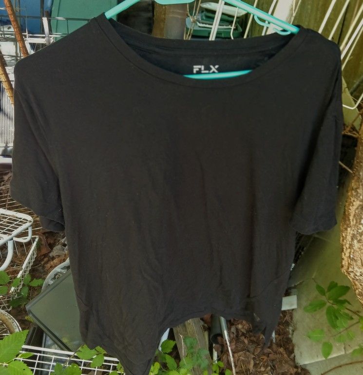 FLX Juniors Black Short Sleeve T-shirt Top