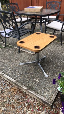 Mid century folding table indoor outdoor USA camping