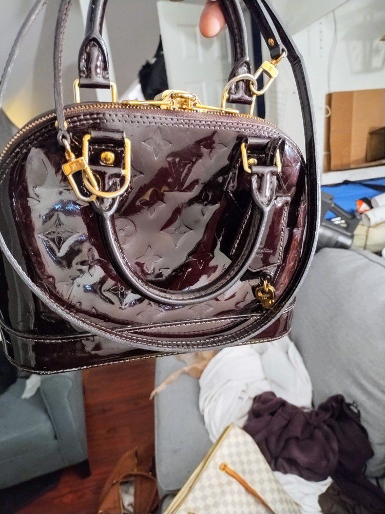 Louis Vuitton Alma BB Monogram Vernis Amarante Bag

