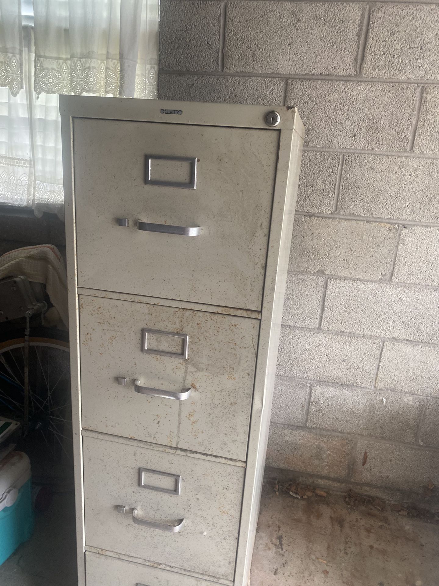 FREE Rusted Filing Cabinet