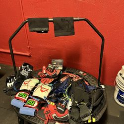 Gym/Workout Gear Lot and a Exercise Bike- 16 Items- See Description-OBO
