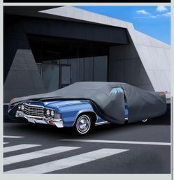 Car Cover Waterproof All Weather for Large Sedan,Outdoor Cover Fit for Ford Crown Victoria, Cadillac DTS, Grand Marquis, Lincoln Continental Town Car,