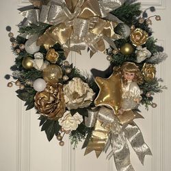 New Handmade Gepeddo Doll “Mindy” Christmas Wreath
