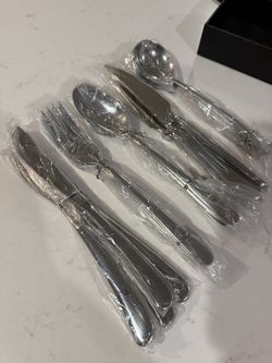INKULLER Silver Flatware Set, 18/10 Stainless Steel 20 Piece