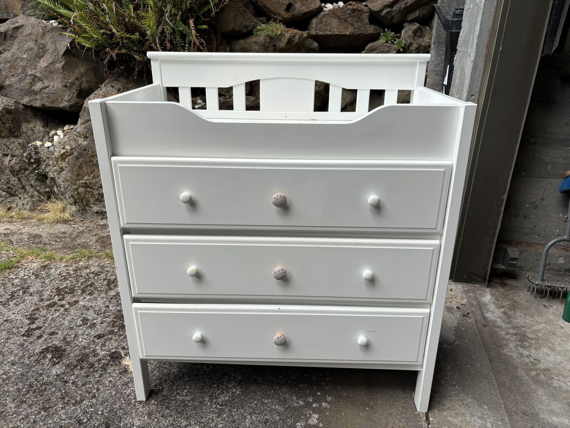 White Changing Table