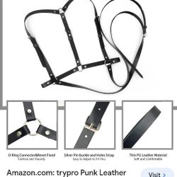 Leather Harness Belt 