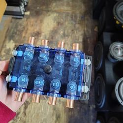 Blurred Vision Audio BV-4AMG 4-Way AMG Bolt Down Mega Fuse Holder with 4 fuses