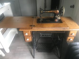 Antique singer sewing machine