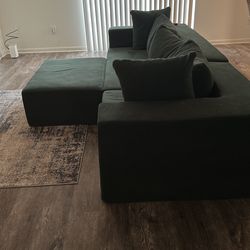 2 piece couch with ottoman