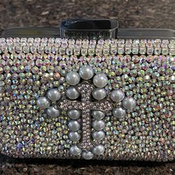 Bling Gothic Cross Clutch Bag 
