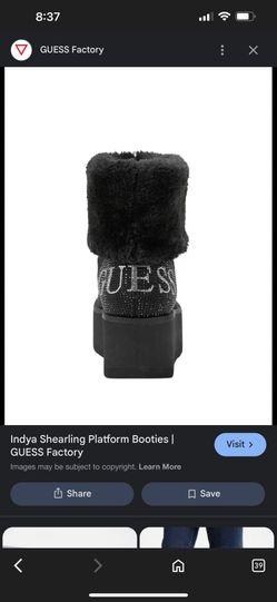 GUESS FURRY BOOTS BIDA ZLED 