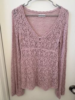 Hollister crochet style top