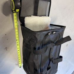 Small pet cat dog black carrier 