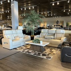 Power Reclining Sofa And Loveseat 