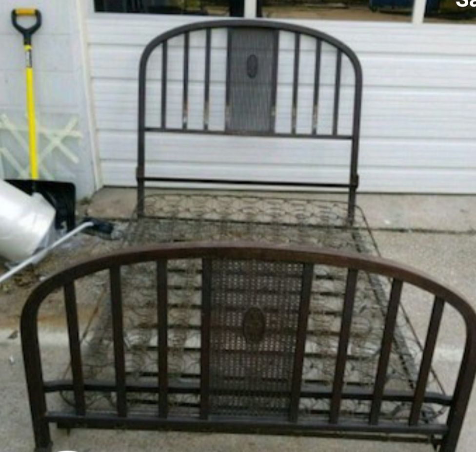 Antique Coil Bed Springs