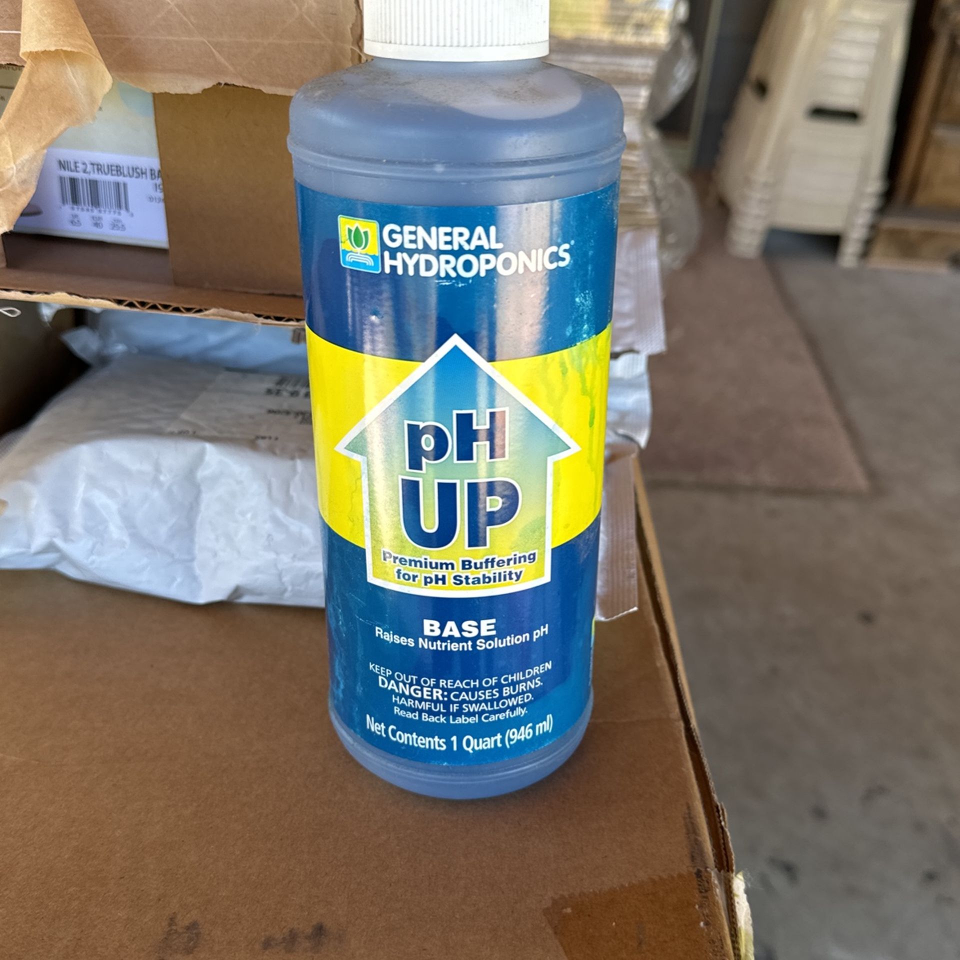 General Hydroponics pH Up Liquid Premium Buffering For Stability, 1 Quart