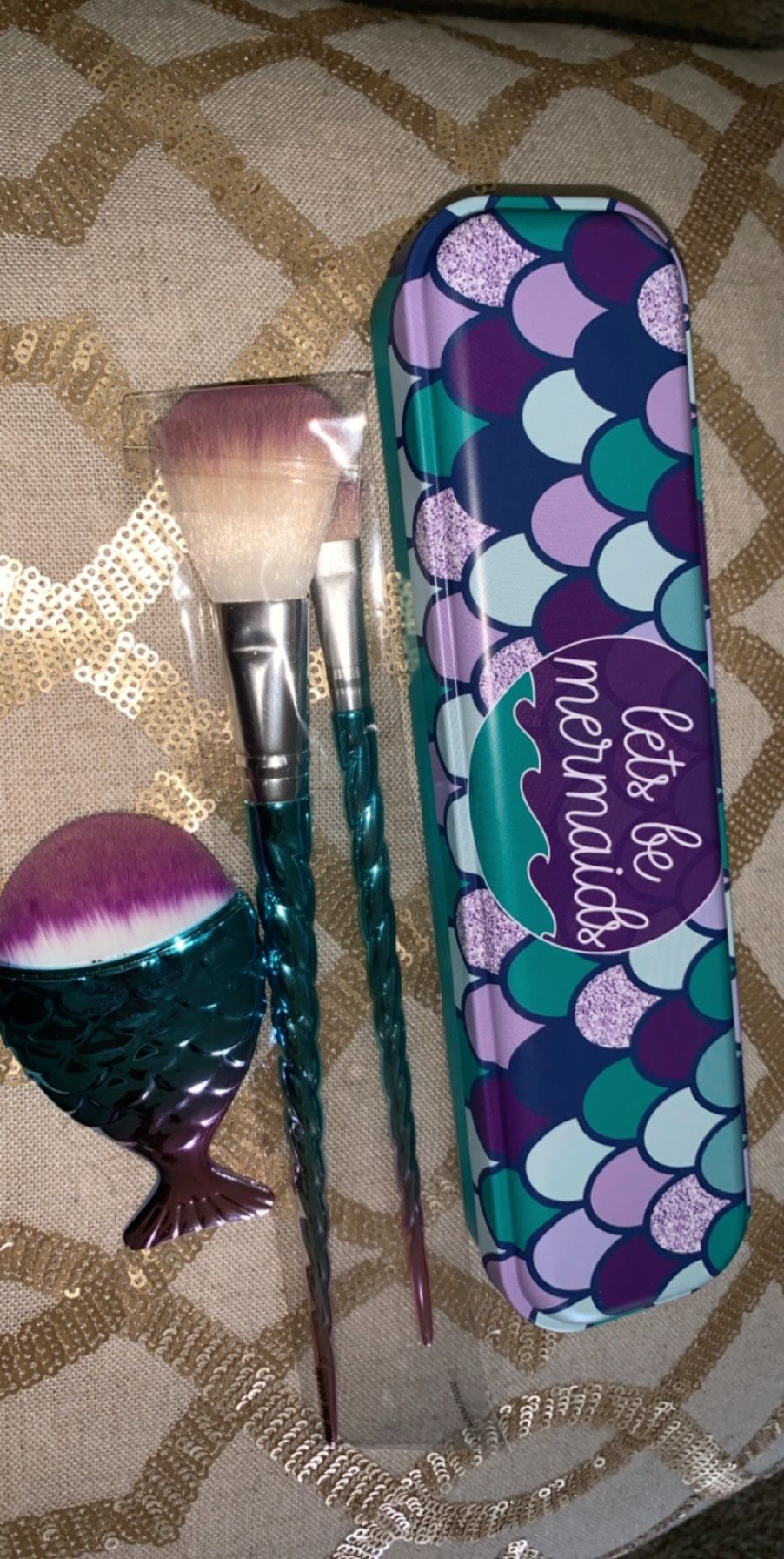 Mermaid set makeup brushes / picture