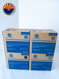 Genuine Laser Toner Cartridges TNP49 for KONICA MINOLTA BIZHUB C3351, C3851, C3851FS OEM,  Original Packages, Never Been Opened