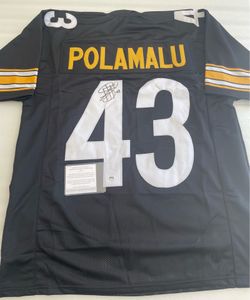 Troy Polamalu Signed Autographed Custom Pittsburgh Steelers #43 Jersey With COA