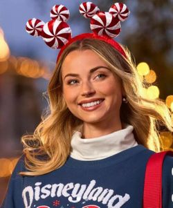 NEW- Disney Candy Cane Minnie Ears