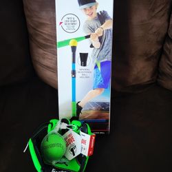 FRANKLIN BRAND YOUTH BASEBALL BATTING TEE SET AND BASEBALL GLOVE ⚾️ WITH BALL