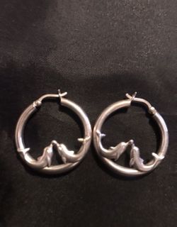 Aretes De Plata .925 Delfines 🐬 Nuevos !