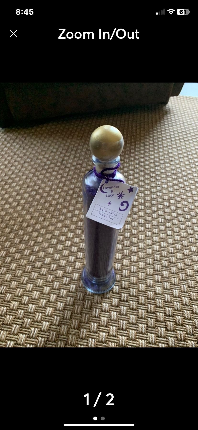 14" Bath Salts Lavender & Lace