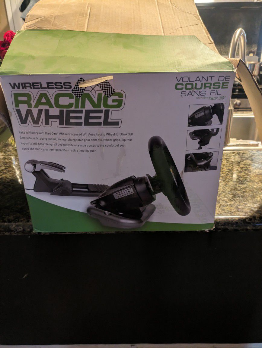Wireless Racing Wheel For Xbox 360