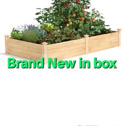 Brand New 48"W×96"L×14"H Natural Cedar Garden Bad.price Is Firm. 