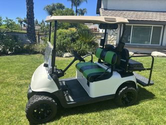 2015 EZGO RXV Golf Cart – Custom Wheels, LED Lights, Party Bar, New Batteries